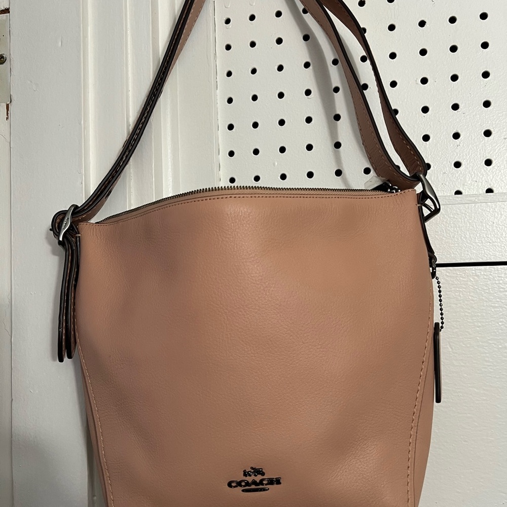 Coach Tan Leather Shoulder Bag